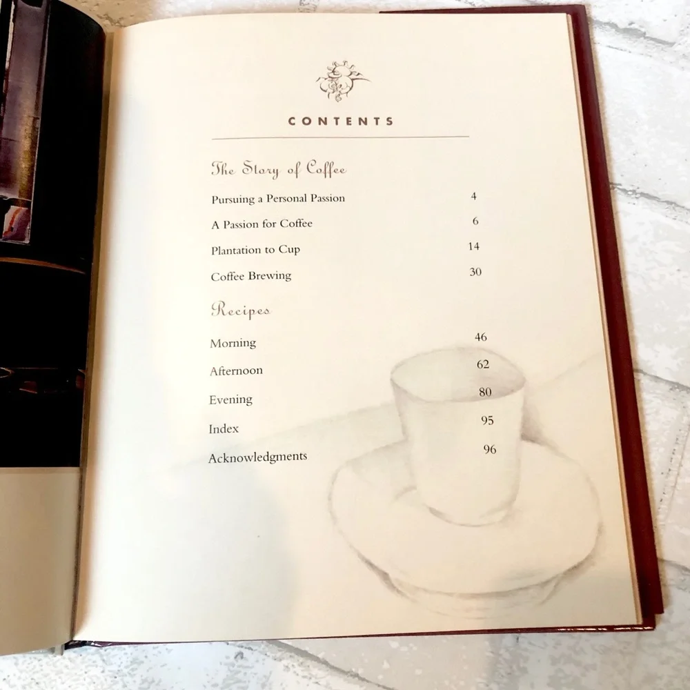 Vintage Starbucks Passion For Coffee First Edition 1994 Hardcover Recipe Book